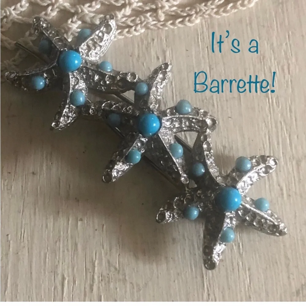 Vintage Starfish Barrette